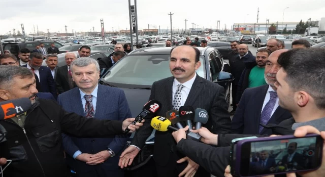 Aday tanıtım toplantısına Togg’la geldi